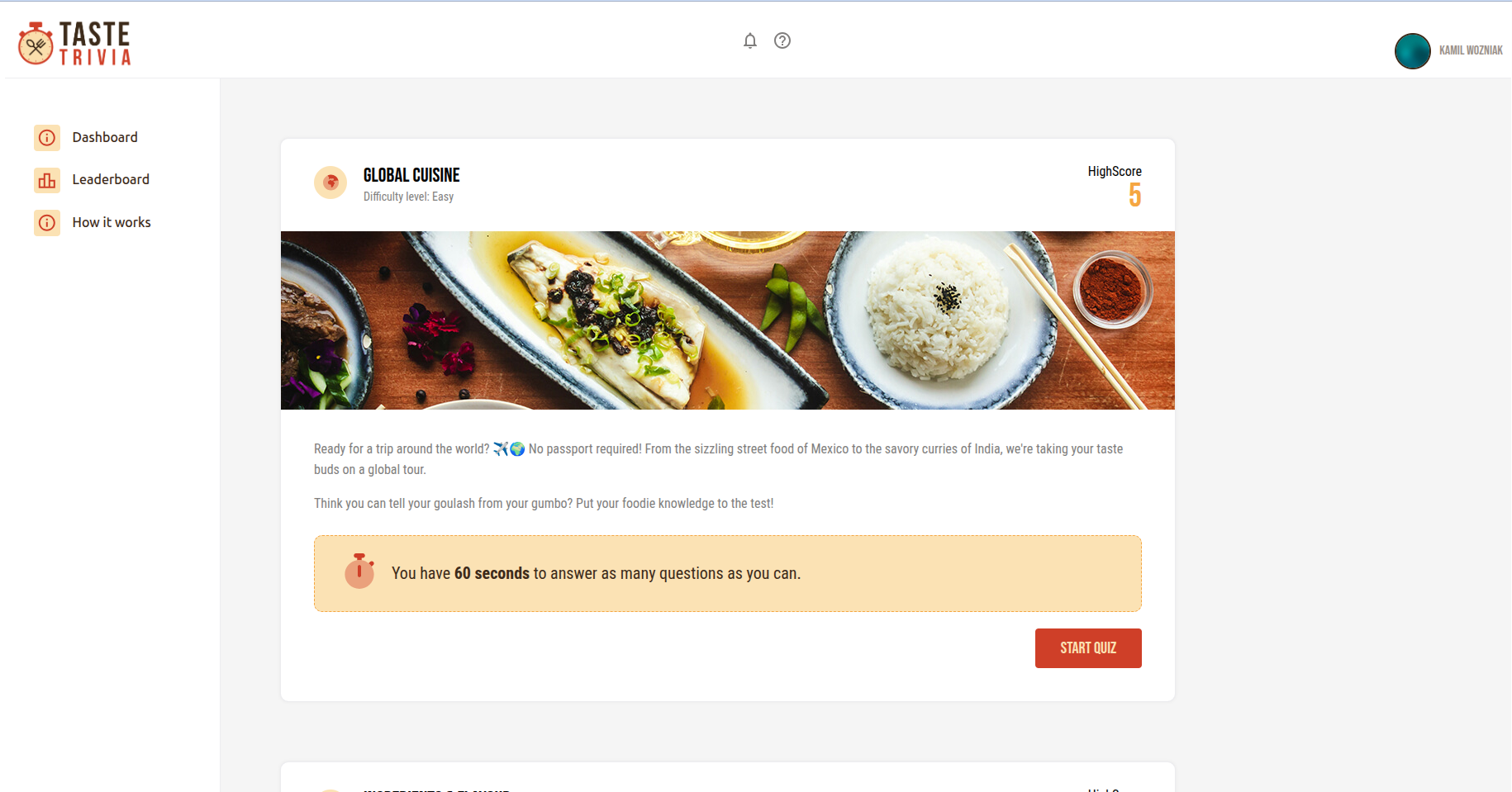 Taste Trivia