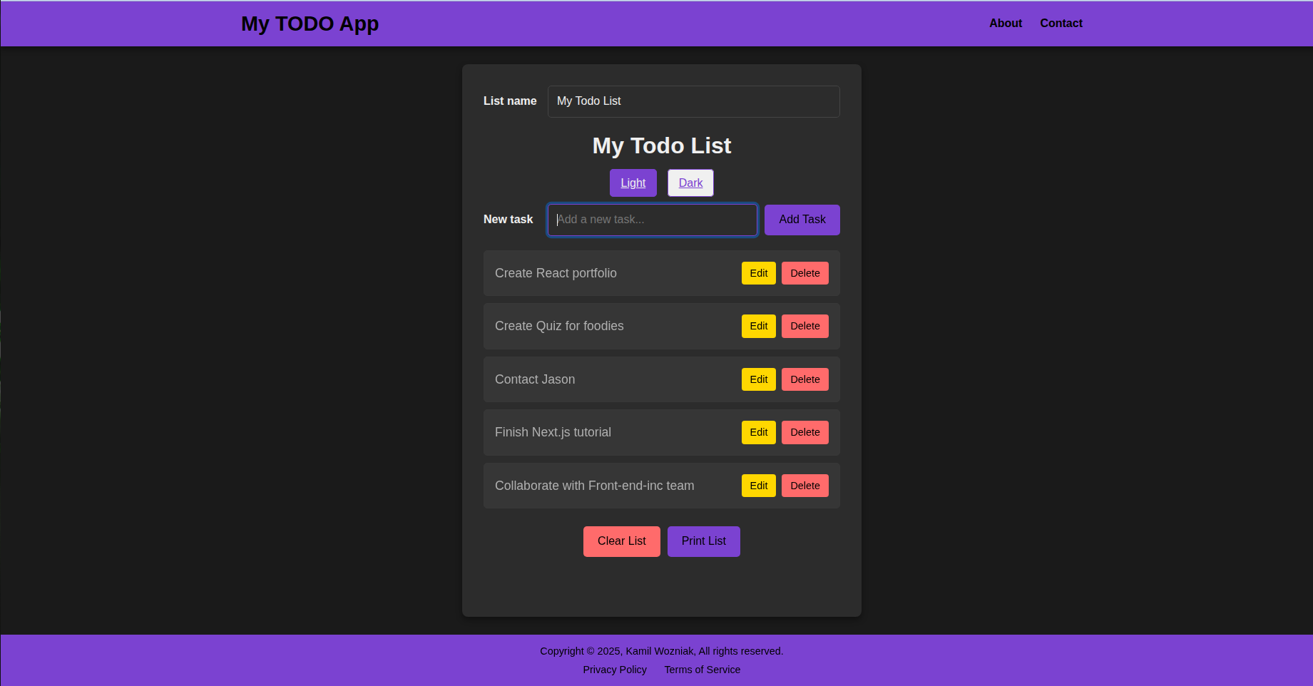 TODO List